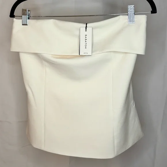 NEW Aritzia Element Tube Top - (Re)ssential - Light Birch strapless shirt 8 - Picture 5 of 17